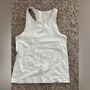 Lululemon Align Hip-Length Racerback Tank Top White WHT Women's Size 2